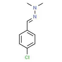 ChemSpider 2D Image | (2E)-2-(4-Chlorobenzylidene)-1,1-dimethylhydrazine | C9H11ClN2