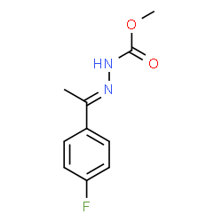 ChemSpider 2D Image | Methyl (2E)-2-[1-(4-fluorophenyl)ethylidene]hydrazinecarboxylate | C10H11FN2O2