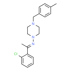 ChemSpider 2D Image | (1E)-1-(2-Chlorophenyl)-N-[4-(4-methylbenzyl)-1-piperazinyl]ethanimine | C20H24ClN3