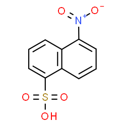 ChemSpider 2D Image | 5-Nitro-1-naphthalenesulfonic acid | C10H7NO5S