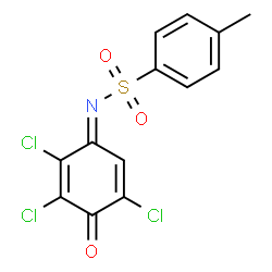 ChemSpider 2D Image | 4-Methyl-N-(2,3,5-trichloro-4-oxo-cyclohexa-2,5-dienylidene)-benzenesulfonamide | C13H8Cl3NO3S