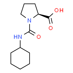 ChemSpider 2D Image | 1-(Cyclohexylcarbamoyl)-L-proline | C12H20N2O3