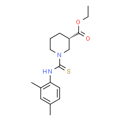 ChemSpider 2D Image | Ethyl (3S)-1-[(2,4-dimethylphenyl)carbamothioyl]-3-piperidinecarboxylate | C17H24N2O2S
