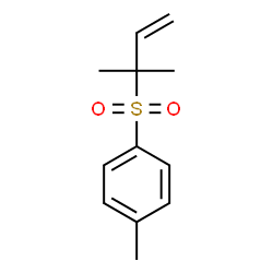 ChemSpider 2D Image | 1-Methyl-4-[(2-methyl-3-buten-2-yl)sulfonyl]benzene | C12H16O2S