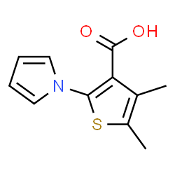 ChemSpider 2D Image | 4,5-Dimethyl-2-pyrrol-1-yl-thiophene-3-carboxylic acid | C11H11NO2S