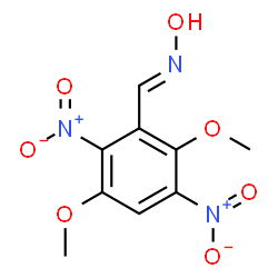 ChemSpider 2D Image | 3,6-Dimethoxy-2,5-dinitrobenzaldehyde oxime | C9H9N3O7