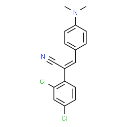 ChemSpider 2D Image | 2-(2,4-dichlorophenyl)-3-(4-(dimethylamino)phenyl)acrylonitrile | C17H14Cl2N2