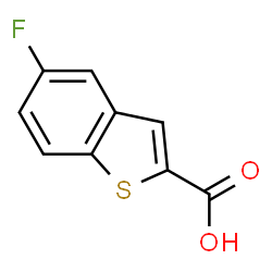 ChemSpider 2D Image | 5-Fluoro-1-benzothiophene-2-carboxylic acid | C9H5FO2S