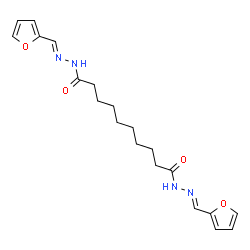 ChemSpider 2D Image | N'~1~,N'~10~-Bis[(E)-2-furylmethylene]decanedihydrazide | C20H26N4O4