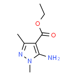 ChemSpider 2D Image | Ethyl 5-amino-1,3-dimethyl-1H-pyrazole-4-carboxylate | C8H13N3O2