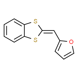 ChemSpider 2D Image | 2-(1,3-Benzodithiol-2-ylidenemethyl)furan | C12H8OS2