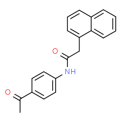 ChemSpider 2D Image | N-(4-Acetylphenyl)-2-(1-naphthyl)acetamide | C20H17NO2