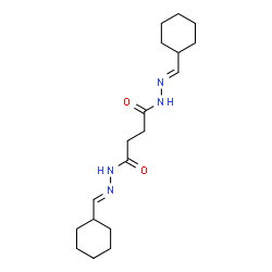 ChemSpider 2D Image | N'~1~,N'~4~-Bis[(E)-cyclohexylmethylene]succinohydrazide | C18H30N4O2