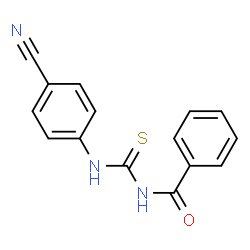 ChemSpider 2D Image | N-[(4-Cyanophenyl)carbamothioyl]benzamide | C15H11N3OS