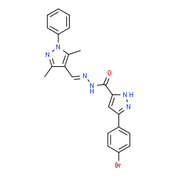 ChemSpider 2D Image | MFCD01913832 | C22H19BrN6O
