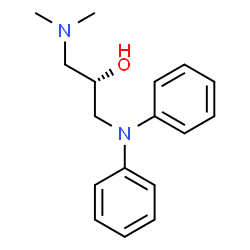 ChemSpider 2D Image | (2S)-1-(Dimethylamino)-3-(diphenylamino)-2-propanol | C17H22N2O