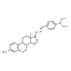 ChemSpider 2D Image | (17E)-17-{(2E)-[4-(Diethylamino)benzylidene]hydrazono}estra-1,3,5(10)-trien-3-ol | C29H37N3O