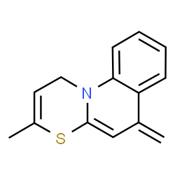 ChemSpider 2D Image | 3-Methyl-6-methylene-1H,6H-[1,3]thiazino[3,2-a]quinoline | C14H13NS