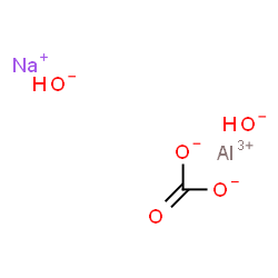 ChemSpider 2D Image | Aluminium sodium carbonate hydroxide (1:1:1:2) | CH2AlNaO5