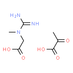 ChemSpider 2D Image | N-Carbamimidoyl-N-methylglycine - 2-oxopropanoic acid (1:1) | C7H13N3O5