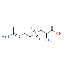 ChemSpider 2D Image | 3-({2-[(E)-(1-Aminoethylidene)amino]ethyl}sulfonyl)-L-alanine | C7H15N3O4S