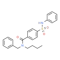 ChemSpider 2D Image | N-Benzyl-N-butyl-4-(phenylsulfamoyl)benzamide | C24H26N2O3S
