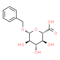 ChemSpider 2D Image | Benzyl beta-D-glucopyranosiduronic acid | C13H16O7