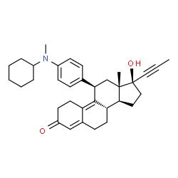 ChemSpider 2D Image | Cymipristone | C34H43NO2