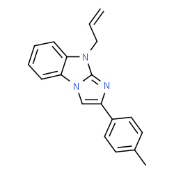 ChemSpider 2D Image | 9-Allyl-2-(4-methylphenyl)-9H-imidazo[1,2-a]benzimidazole | C19H17N3