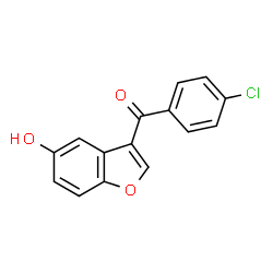 ChemSpider 2D Image | (4-Chlorophenyl)(5-hydroxy-1-benzofuran-3-yl)methanone | C15H9ClO3
