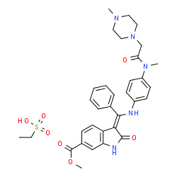 ChemSpider 2D Image | Nintedanib esylate | C33H39N5O7S