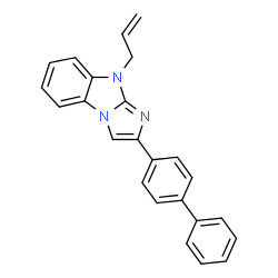 ChemSpider 2D Image | 9-Allyl-2-(4-biphenylyl)-9H-imidazo[1,2-a]benzimidazole | C24H19N3