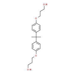 ChemSpider 2D Image | 3,3'-(isopropylidenebis(p-phenyleneoxy))dipropanol | C21H28O4