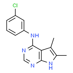 ChemSpider 2D Image | CGP-59326 | C14H13ClN4