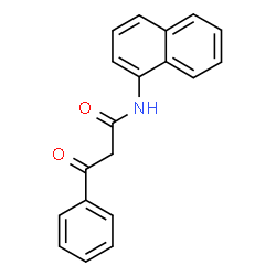 ChemSpider 2D Image | N-(1-Naphthyl)-3-oxo-3-phenylpropanamide | C19H15NO2