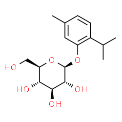 ChemSpider 2D Image | THYMOL-B-D-GLUCOPYRANOSIDE | C16H24O6
