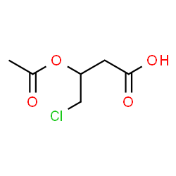 ChemSpider 2D Image | 3-acetoxy-4-chloro-butanoic acid | C6H9ClO4