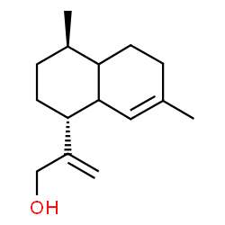 ChemSpider 2D Image | 2-[(1R,4R)-4,7-Dimethyl-1,2,3,4,4a,5,6,8a-octahydro-1-naphthalenyl]-2-propen-1-ol | C15H24O