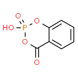 ChemSpider 2D Image | 2-Hydroxy-4H-1,3,2-benzodioxaphosphinin-4-one 2-oxide | C7H5O5P