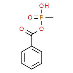 ChemSpider 2D Image | Benzoyl hydrogen methylphosphonate | C8H9O4P