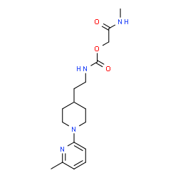 ChemSpider 2D Image | 2-(Methylamino)-2-oxoethyl {2-[1-(6-methyl-2-pyridinyl)-4-piperidinyl]ethyl}carbamate | C17H26N4O3
