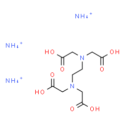 ChemSpider 2D Image | triammonium 2-[2-(bis(carboxymethyl)amino)ethyl-(carboxymethyl)amino]acetic acid | C10H28N5O8
