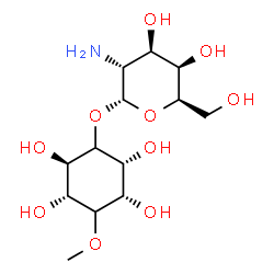 ChemSpider 2D Image | (2R,3R,5S,6R)-2,3,5,6-Tetrahydroxy-4-methoxycyclohexyl 2-amino-2-deoxy-alpha-D-galactopyranoside | C13H25NO10