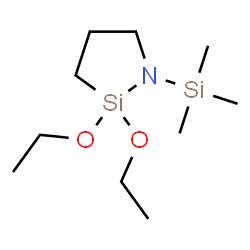 ChemSpider 2D Image | 2,2-Diethoxy-1-(trimethylsilyl)-1,2-azasilolidine | C10H25NO2Si2