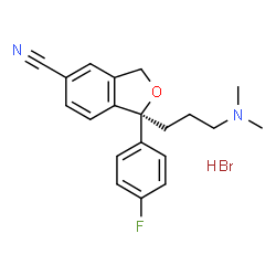 ChemSpider 2D Image | escitalopram hydrobromide | C20H22BrFN2O
