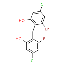 ChemSpider 2D Image | 2,2'-Methylenebis(3-bromo-5-chlorophenol) | C13H8Br2Cl2O2