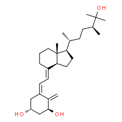ChemSpider 2D Image | (1S,3R,5Z,7E)-9,10-Secoergosta-5,7,10-triene-1,3,25-triol | C28H46O3