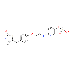ChemSpider 2D Image | 5-Hydroxyrosiglitazone sulfate | C18H19N3O7S2