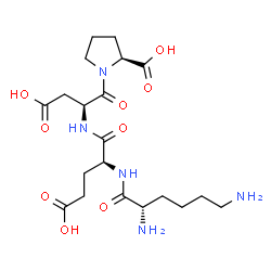 ChemSpider 2D Image | L-Lysyl-L-alpha-glutamyl-L-alpha-aspartyl-L-proline | C20H33N5O9