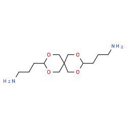 ChemSpider 2D Image | 2,4,8,10-Tetraoxaspiro(5.5)undecane-3,9-dipropanamine | C13H26N2O4
